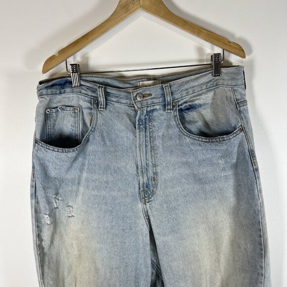BDG Urban Outfitters Jeans Womens‎ Size 33 Blue Denim High Rise Baggy Light Wash - Picture 4 of 9